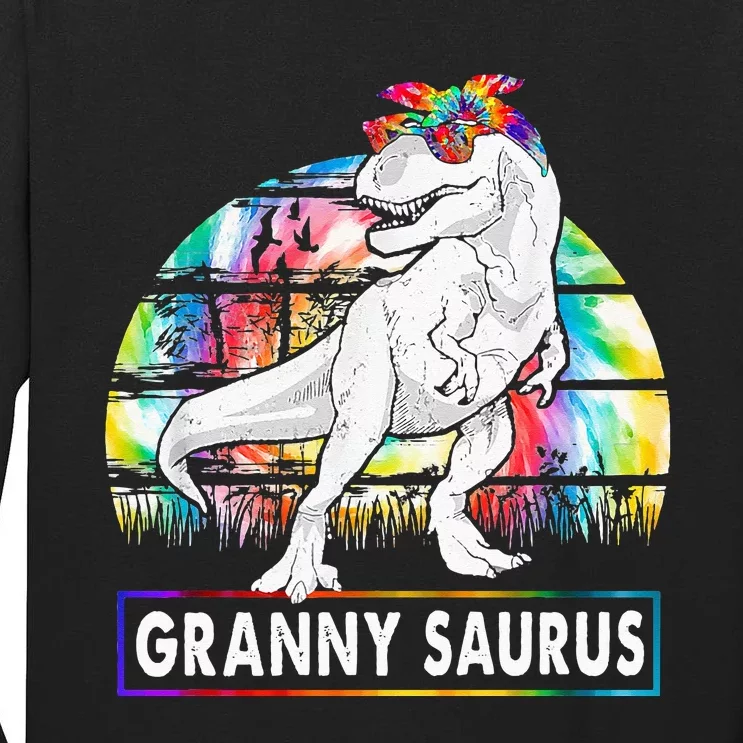 Grannysaurus Dinosaur Granny Saurus Family Matching Tall Long Sleeve T-Shirt