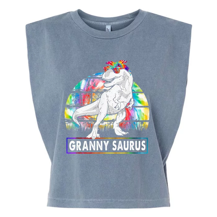 Grannysaurus Dinosaur Granny Saurus Family Matching Garment-Dyed Women's Muscle Tee