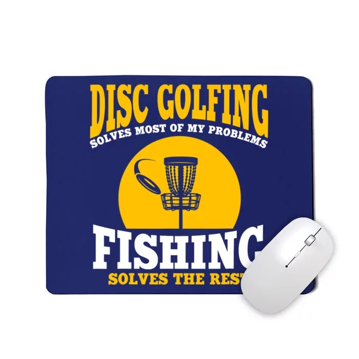 Great Disc Golf And Fishing Gift Mousepad