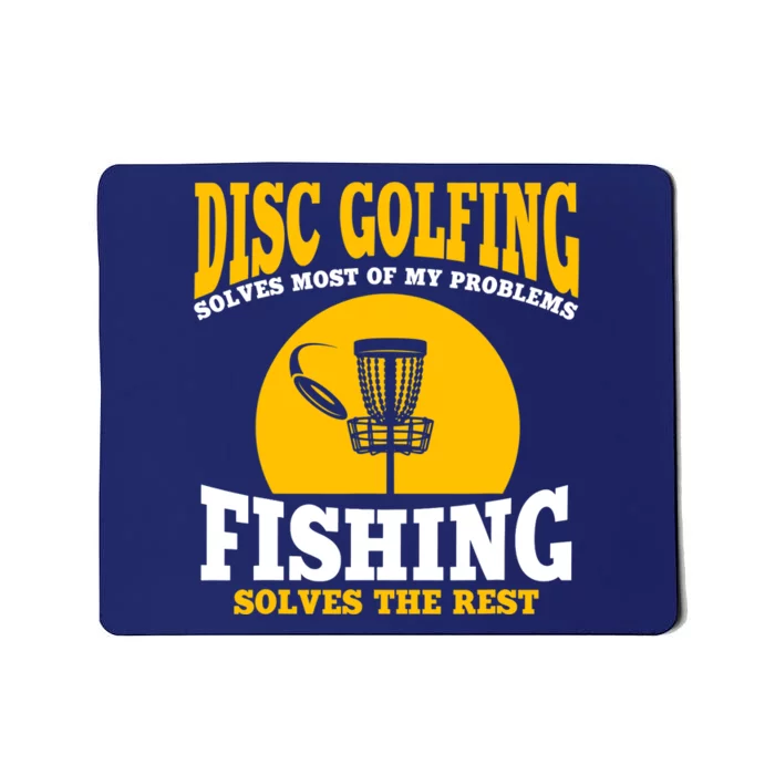 Great Disc Golf And Fishing Gift Mousepad