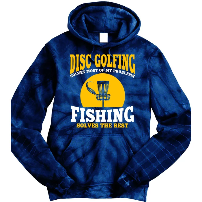 Great Disc Golf And Fishing Gift Tie Dye Hoodie