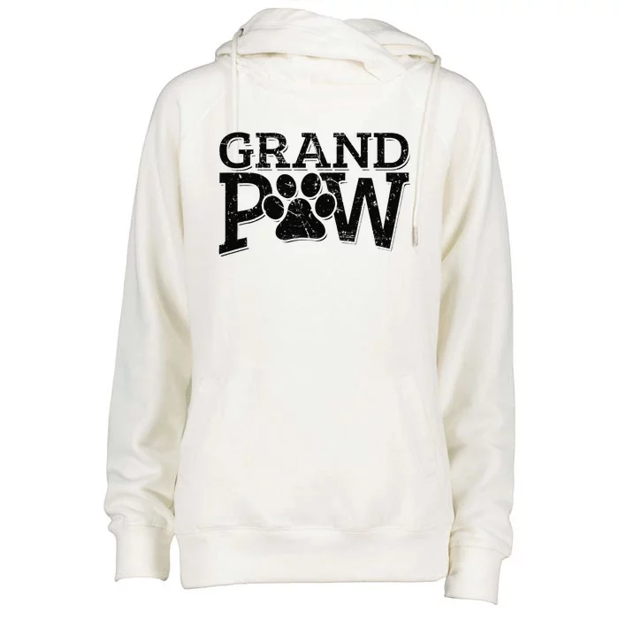 Grandpaw Dog Grandpa Grand Paw Gifts Men Dad Father Womens Funnel Neck Pullover Hood