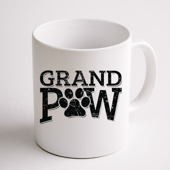 Grandpaw Dog Grandpa Grand Paw Gifts Men Dad Father Front & Back Coffee Mug