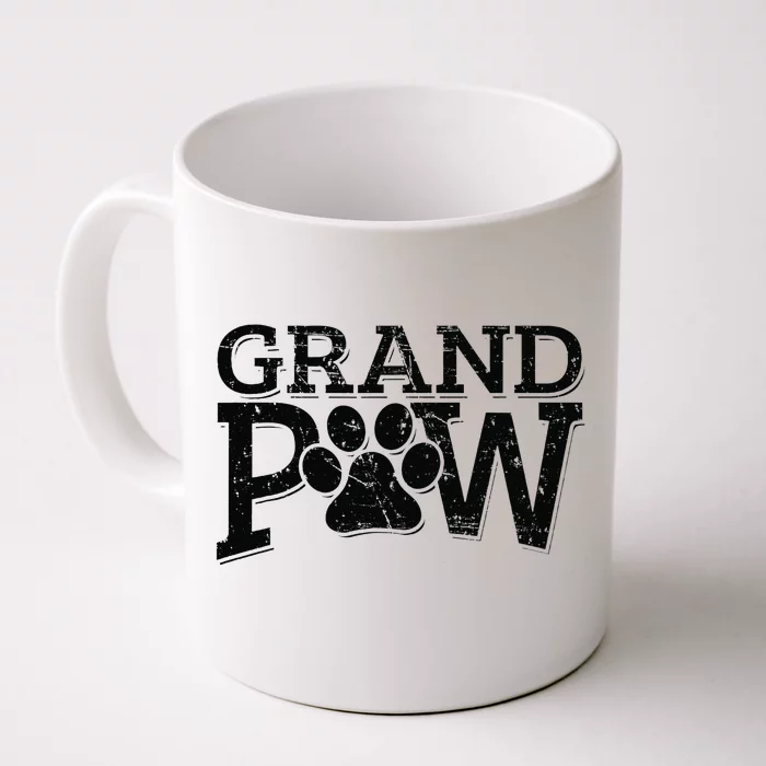 Grandpaw Dog Grandpa Grand Paw Gifts Men Dad Father Front & Back Coffee Mug