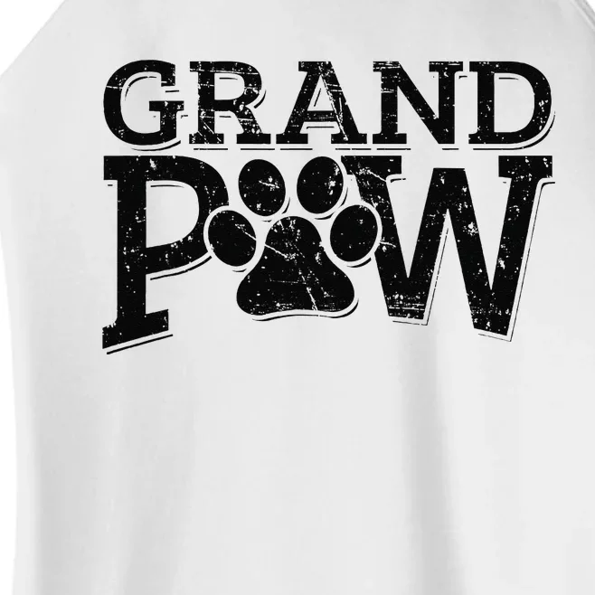 Grandpaw Dog Grandpa Grand Paw Gifts Men Dad Father Women’s Perfect Tri Rocker Tank