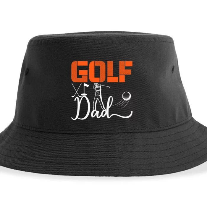 Golf Dad Golf Clubs Gift For Dad Sport Father's Day Sustainable Bucket Hat