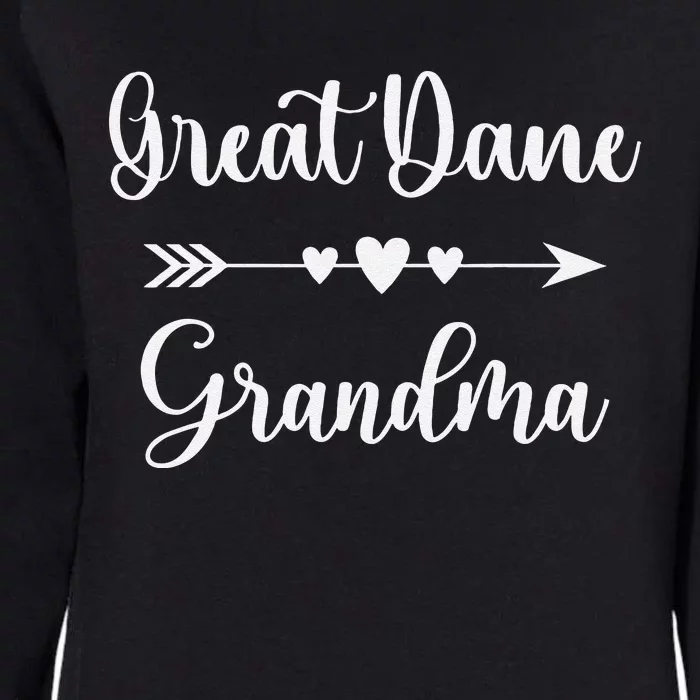 Great Dane Grandma Funny Great Dane Dog Lovers Mothers Day Womens California Wash Sweatshirt