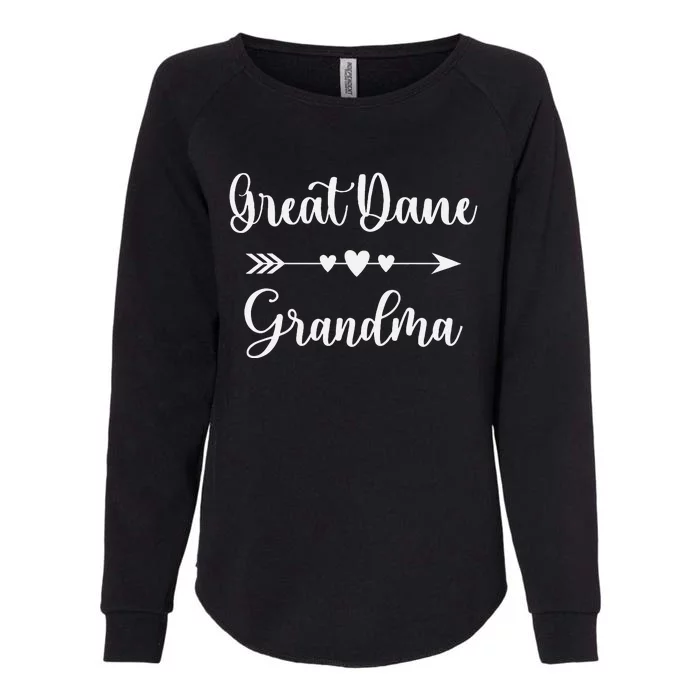 Great Dane Grandma Funny Great Dane Dog Lovers Mothers Day Womens California Wash Sweatshirt