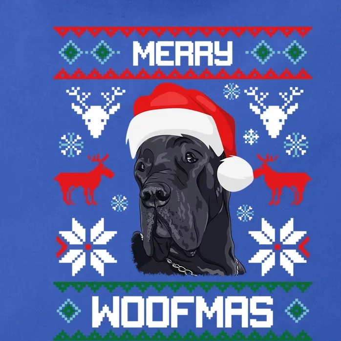 Great Dane Gift For Merry Christmas Woofmas Clothes Gift Zip Tote Bag