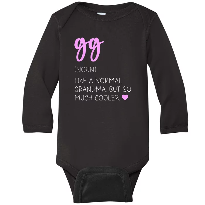 Gg Definition Baby Long Sleeve Bodysuit