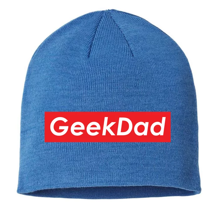 Geek Dad Gamer Nerd Cool Daddy Gift For Nerd Dad Gamers Gift 8 1/2in Sustainable Knit Beanie