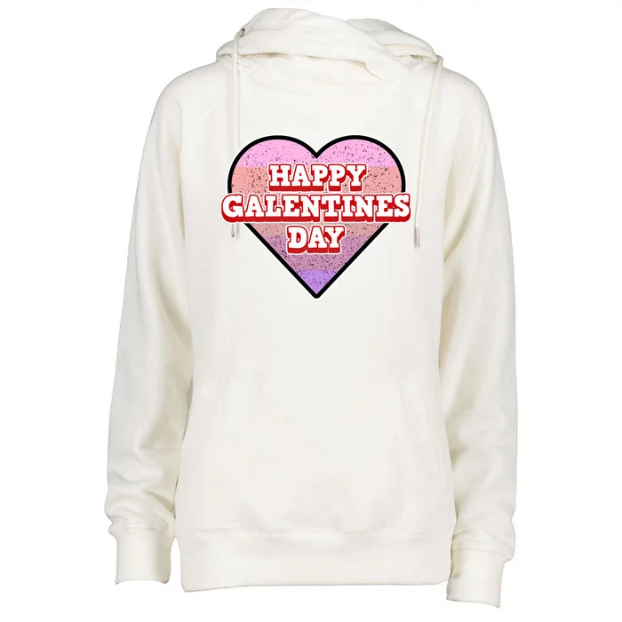 Galentine's Day Gift Meaningful Gift Happy Galentine's Day Gift Womens Funnel Neck Pullover Hood