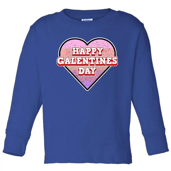 Galentine's Day Gift Meaningful Gift Happy Galentine's Day Gift Toddler Long Sleeve Shirt