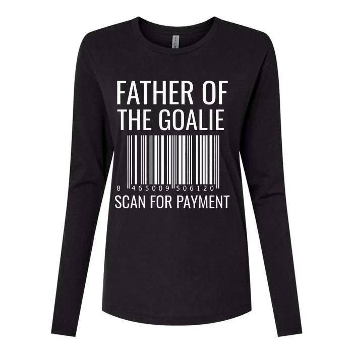 Goalie Dad Hockey Dad Hockey Goalie Womens Cotton Relaxed Long Sleeve T-Shirt