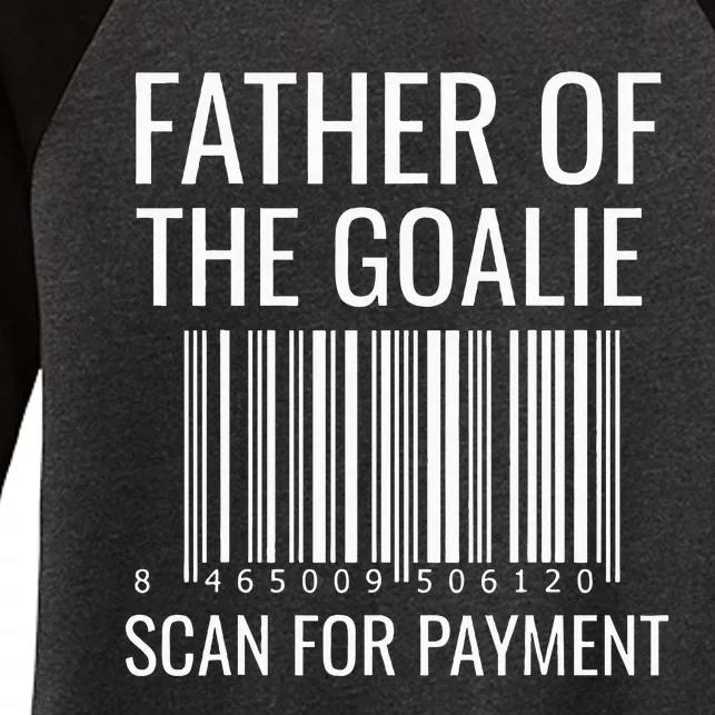 Goalie Dad Hockey Dad Hockey Goalie Women's Tri-Blend 3/4-Sleeve Raglan Shirt