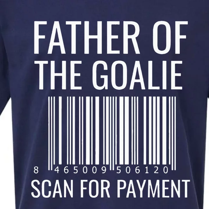 Goalie Dad Hockey Dad Hockey Goalie Sueded Cloud Jersey T-Shirt