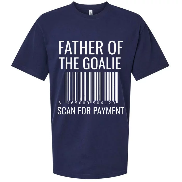 Goalie Dad Hockey Dad Hockey Goalie Sueded Cloud Jersey T-Shirt