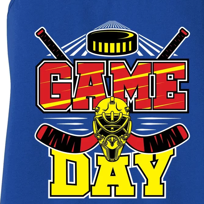 Game Day Hockey Season Supporter Ice Hockey Fans Gift Women's Racerback Tank