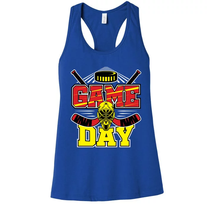 Game Day Hockey Season Supporter Ice Hockey Fans Gift Women's Racerback Tank