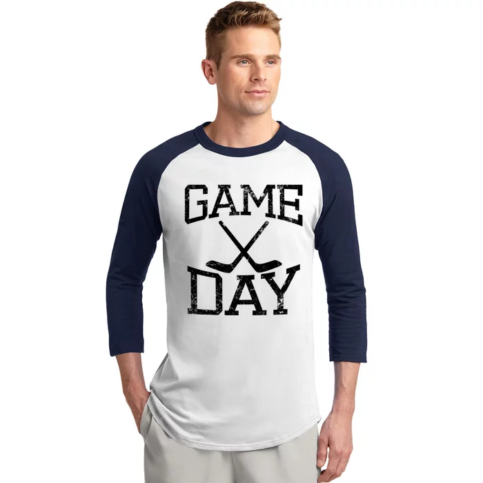 Game Day Hockey Season Gift Baseball Sleeve Shirt