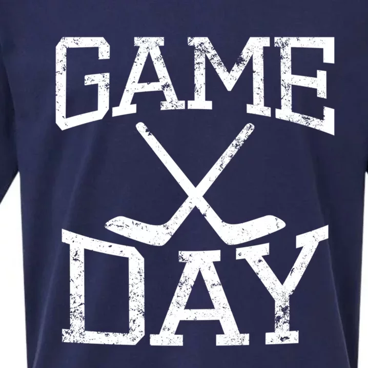 Game Day Hockey Season Gift Sueded Cloud Jersey T-Shirt