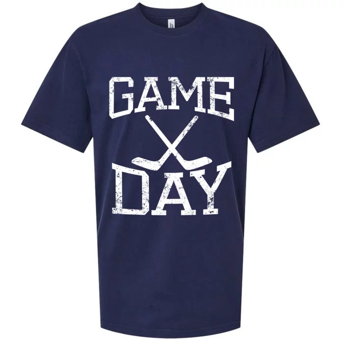 Game Day Hockey Season Gift Sueded Cloud Jersey T-Shirt