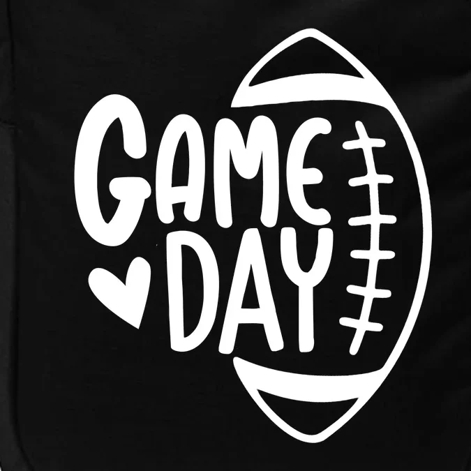 Game Day Heart Football Lover Impact Tech Backpack