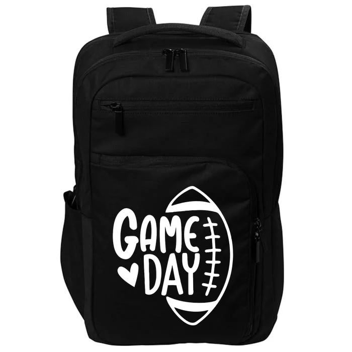 Game Day Heart Football Lover Impact Tech Backpack