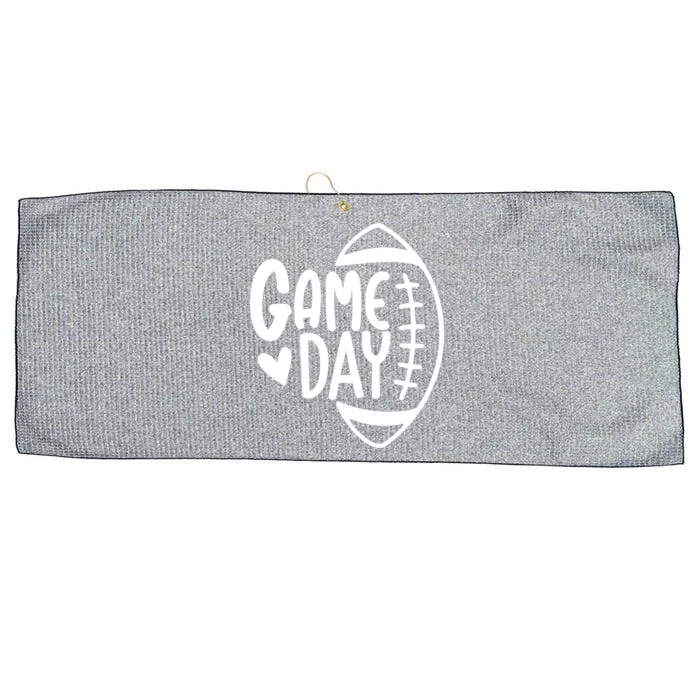 Game Day Heart Football Lover Large Microfiber Waffle Golf Towel