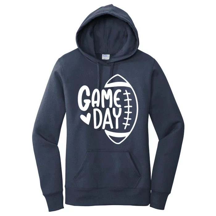 Game Day Heart Football Lover Women's Pullover Hoodie