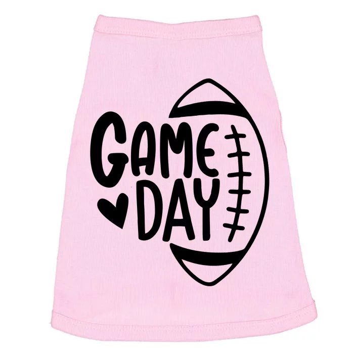 Game Day Heart Football Lover Doggie Tank