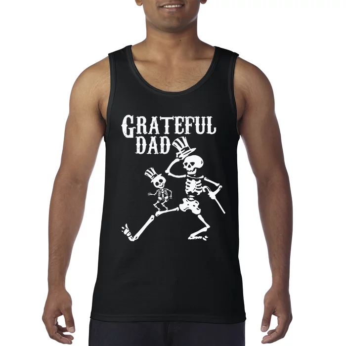 Grateful Dad Halloween Holidays Tank Top