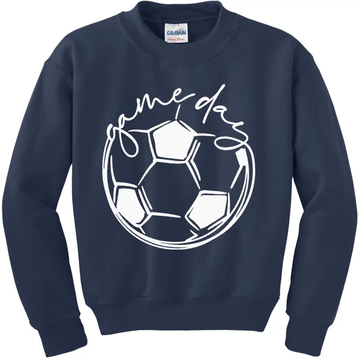 Game Day Heart Soccer Mom mother's day Kids Sweatshirt