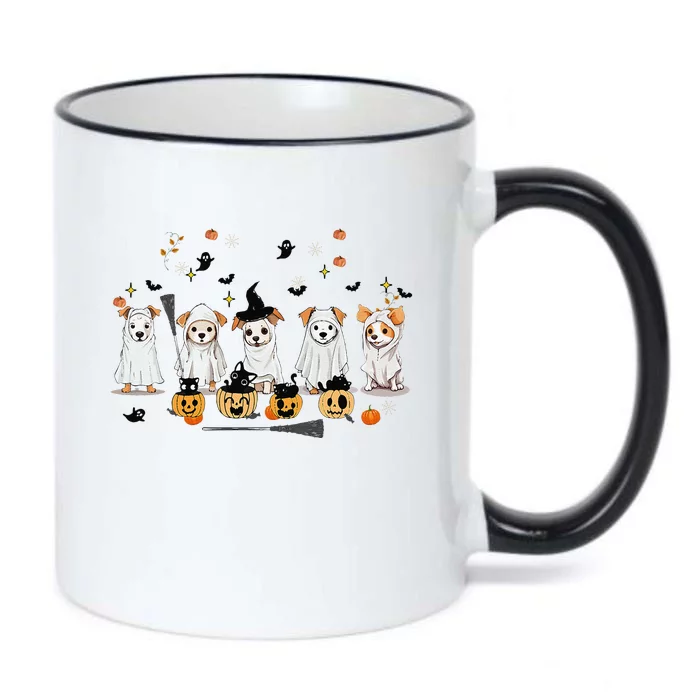 Ghost Dog Halloween Boo Ghost Lover Dog Owner Mom Dad Black Color Changing Mug