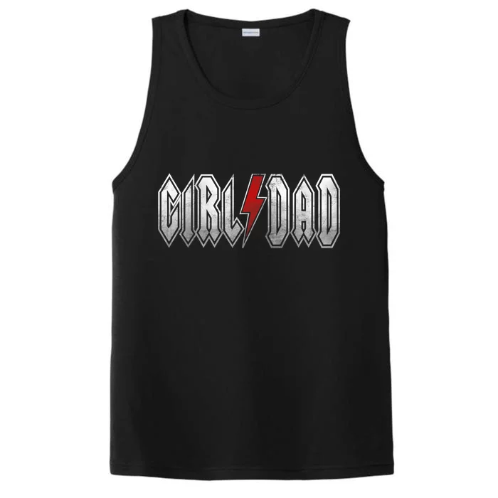 Girl Dad Her Protector Forever Funny Father Of Girl Performance Tank