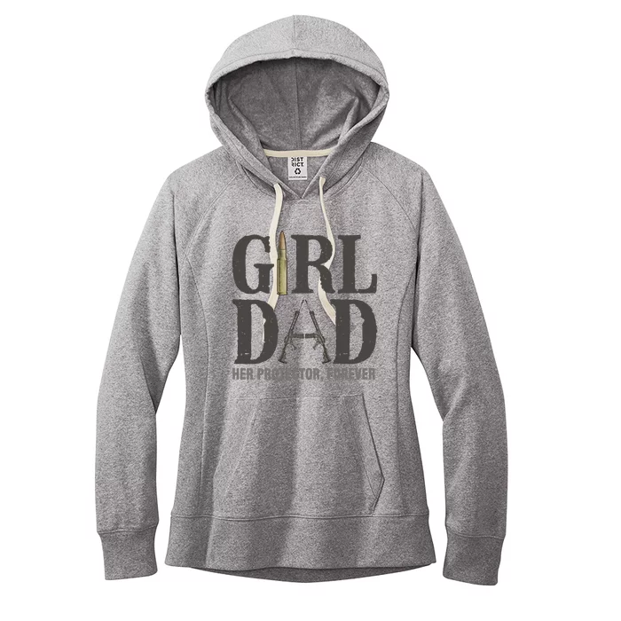 Girl Dad Her Protector Forever Proud Fathers Day Gift Women's Fleece Hoodie