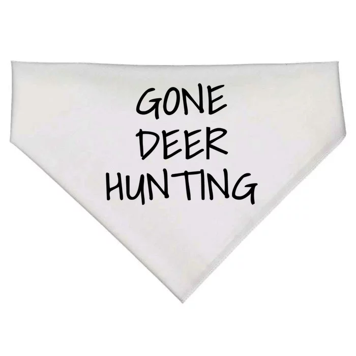 Gone Deer Hunting Meaningful Gift USA-Made Doggie Bandana