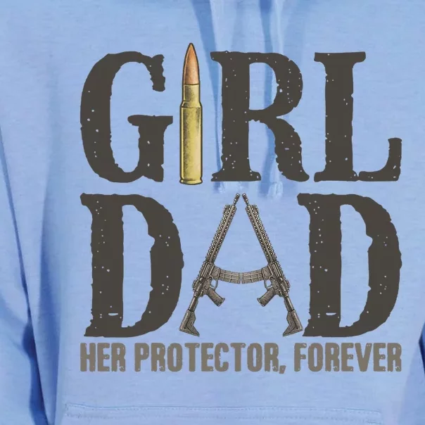 Girl Dad Her Protector Forever Father Of Girl Daughter Unisex Surf Hoodie