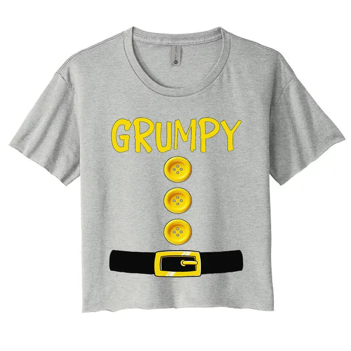 Grumpy Dwarf Halloween Costume Color Matching Grumpy Dwarf Women's Crop Top Tee