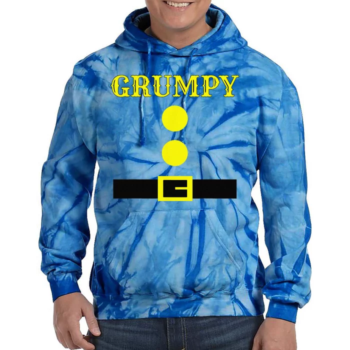 Grumpy Dwarf Halloween Costume Tie Dye Hoodie