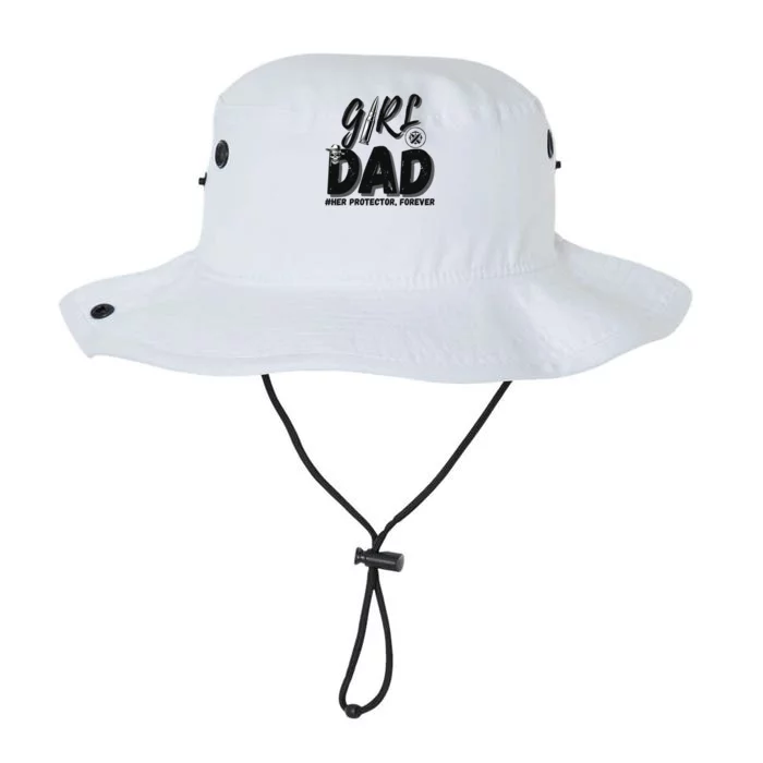 Girl Dad Her Protector Forever Proud Fathers Day Gift Legacy Cool Fit Booney Bucket Hat