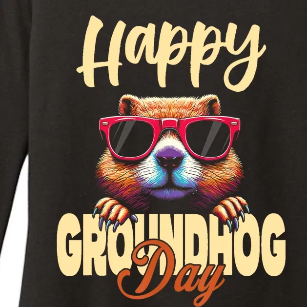 Groundhog Day Happy Groundhog Day Womens CVC Long Sleeve Shirt