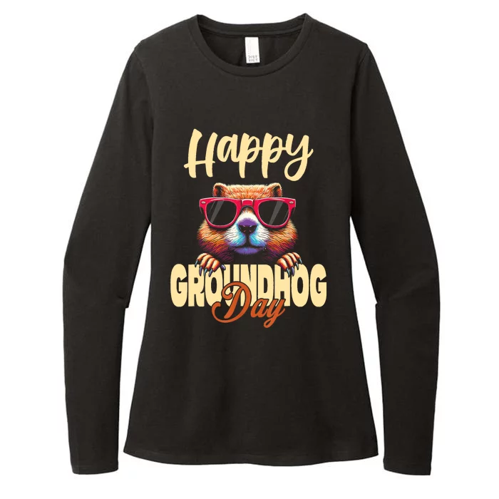 Groundhog Day Happy Groundhog Day Womens CVC Long Sleeve Shirt