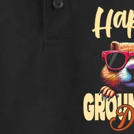 Groundhog Day Happy Groundhog Day Dry Zone Grid Performance Polo