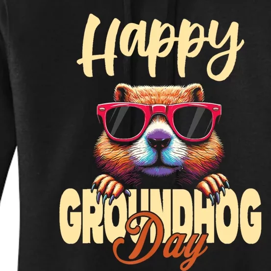 Groundhog Day Happy Groundhog Day Women's Pullover Hoodie