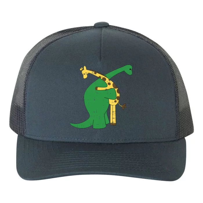 Giraffe Dinosaur Hug Love Dino Animals Safari Halloween Funny Gift Yupoong Adult 5-Panel Trucker Hat