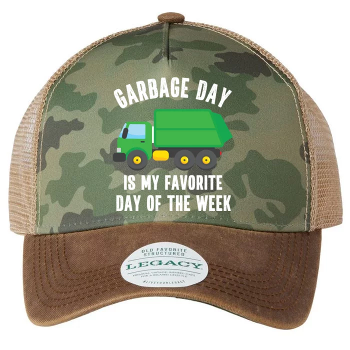 Garbage Day Is My Favorite Day Of The Week Garbage Truck Gift Legacy Tie Dye Trucker Hat