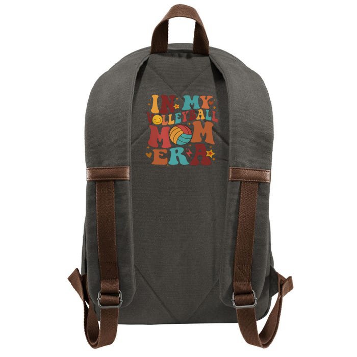 Game Day In My Volleyball Mom Era Back And Front Side Front & Back Cotton Canvas Backpack