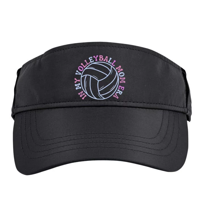 Game Day In My Volleyball Mom Era Back And Front Side Front & Back Adult Drive Performance Visor