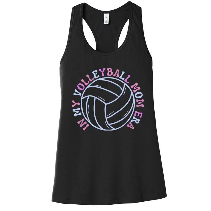 Game Day In My Volleyball Mom Era Back And Front Side Front & Back Women's Racerback Tank